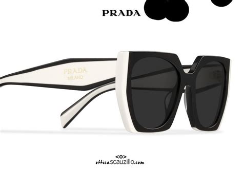 prada black for her|black and white Prada glasses.